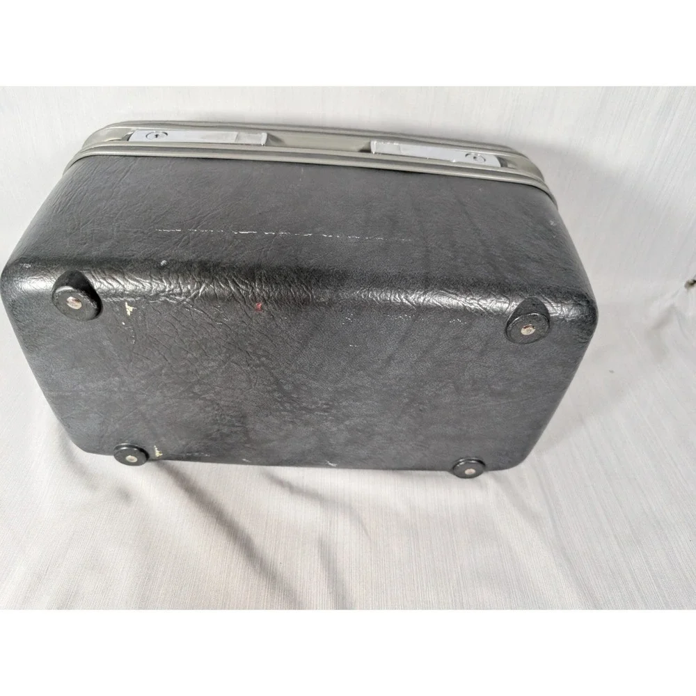 Vintage Samsonite Profile II Gray Train Case no Tray no Key